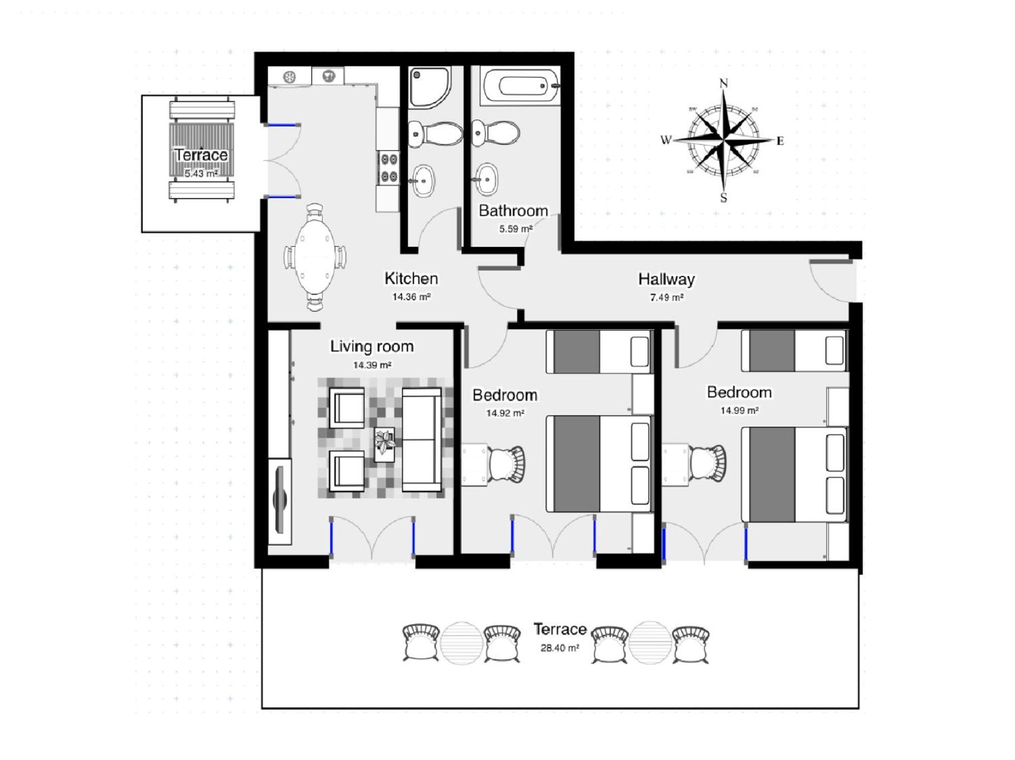 Villa Mily 바스카보다 객실 사진